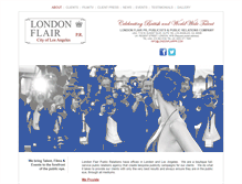 Tablet Screenshot of londonflairpr.com